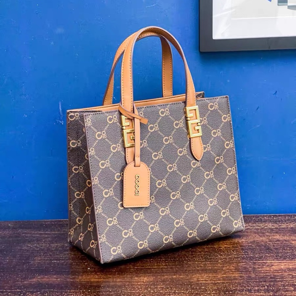 COOGI Brown and Tan Tote Bag
